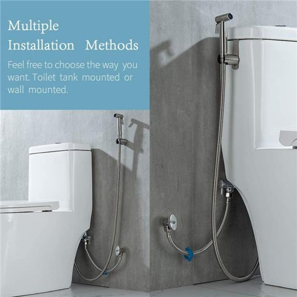 Handheld Bidet Sprayer for Toilet-Adjustable Water Pressure Control - Picture 4 of 6